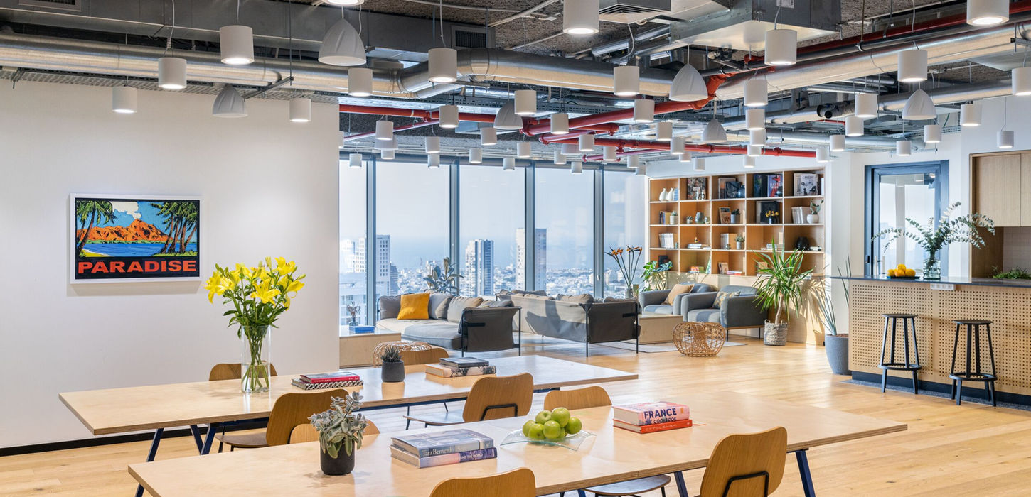 לאונג׳ ב-WeWork מידטאון