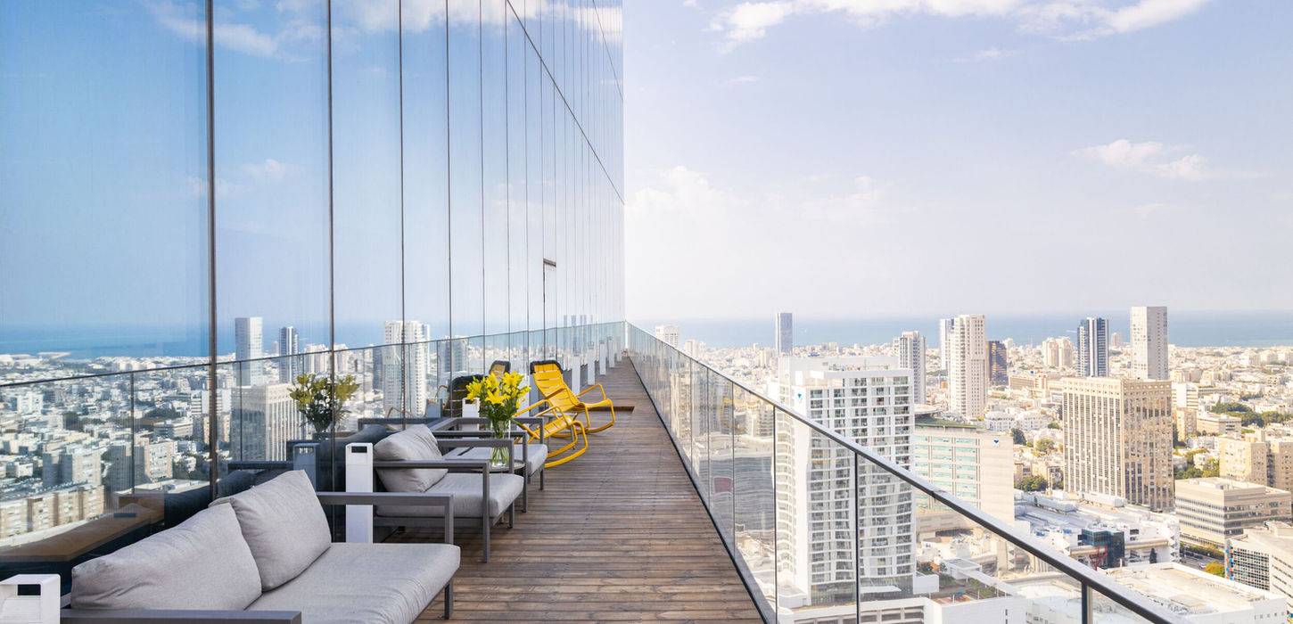 מרפסת ב-WeWork מידטאון
