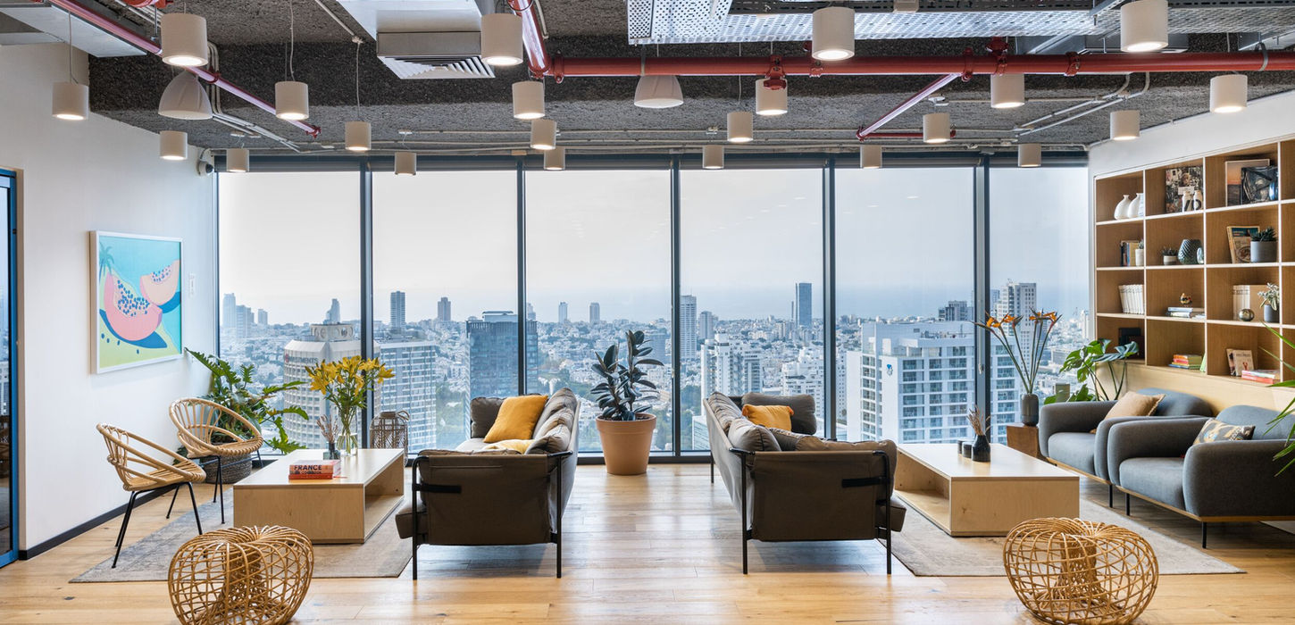לאונג׳ ב-WeWork מידטאון